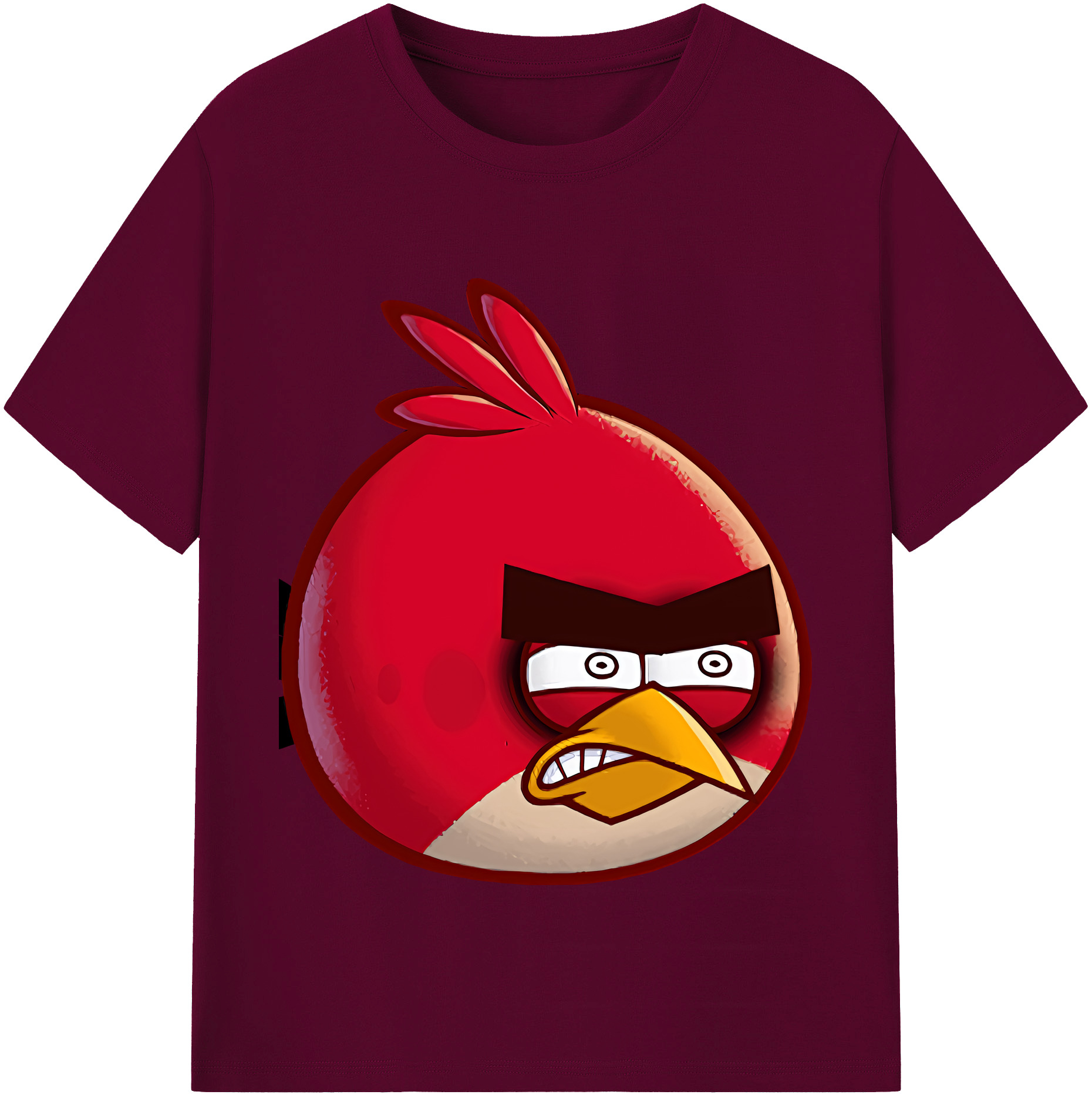 （画像用） Angry Birds アングリーバード レディースカジュアルプリントTシャツ（綿100％）